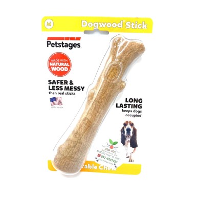 Petstages - עצם לעיסה דנטלית לכלבים מעץ טבעי MEDIUM 
